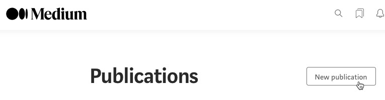 Create a publication on Medium