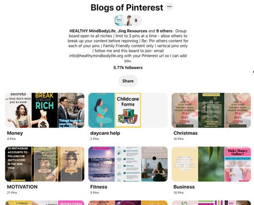 Blogs of Pinterest