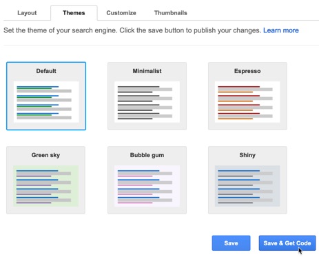 Google’s search engine themes