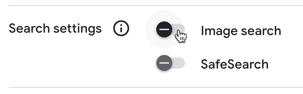 Enable image search or SafeSearch