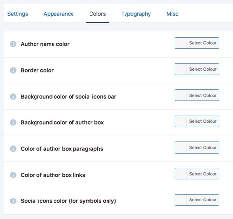 Simple Author Box—colors 