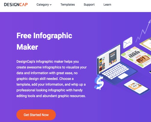 Free infographic creator at DesignCap