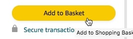 Add to basket button on Amazon in the UK