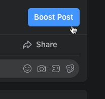 Facebook—boost post for website traffic generation