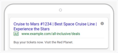 Google will rotate your headlines and descriptions to find the best performing ad