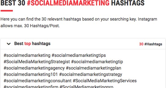 AllHashtags hashtag generator