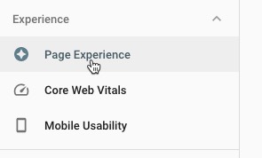  Google Search Console-Page Experience