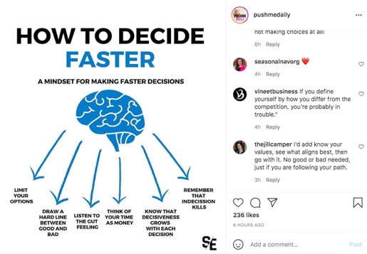 Create engaging content—how to get following on Instagram