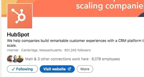 Encourage employees to link your Company Page so they show up as employees