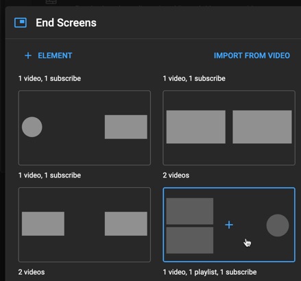 Choose an end screen option that allows viewers to subscribe