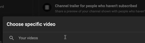 How to grow subscribers on YouTube—add a channel trailer