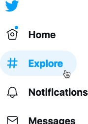 twitter explore trend