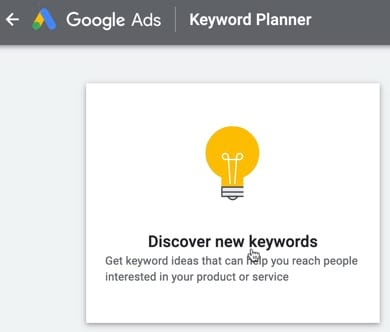 Using Google’s Keyword Planner to research what people are searching for
