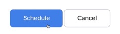 Click the Schedule button to finish setting up your webinar on Zoom