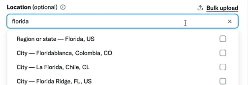 Target your Twitter ads at specific locations