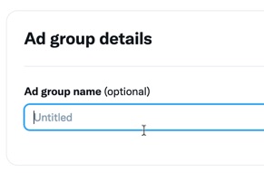 Enter a name for the ad group