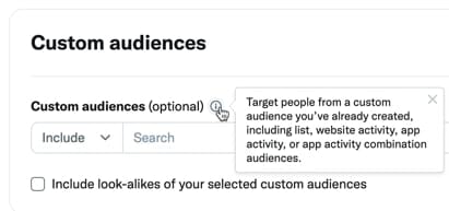 Use Twitter ads’ custom audiences