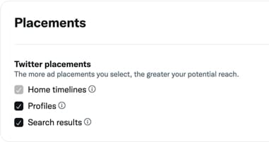 Select whether Twitter ads are shown on profiles and search results, in addition to timelines