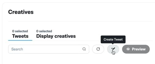 Twitter ad creatives - create a promoted-only tweet