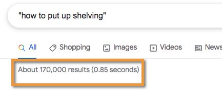 Our keyword research (SEO) shows us this keyword has relatively high competition levels