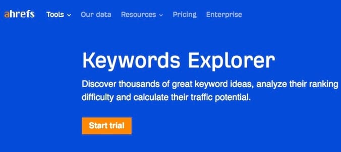 Ahrefs provides one of the most popular keyword suggestion tools