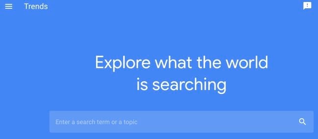 Google Trends provides useful keyword suggestion tools