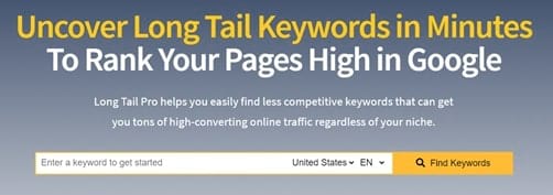 Longtail Pro helps you uncover long tail keywords in minutes