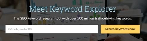 Moz’s keyword research tools has over 500 million traffic-driving keywords