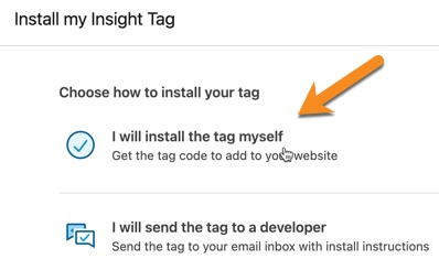 Adding the LinkedIn Insight Tag to your site manually