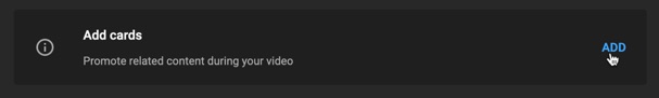 Add a card to your video to help optimize subscriber conversions