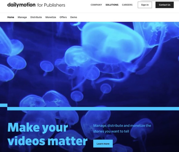 DailyMotion video hosting for business