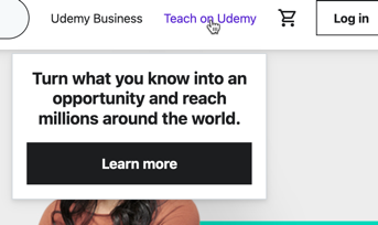 Repurpose content as a course on Udemy