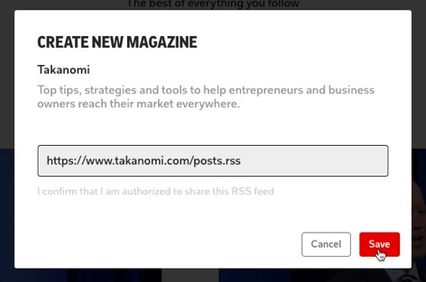 Create a magazine on Flipboard