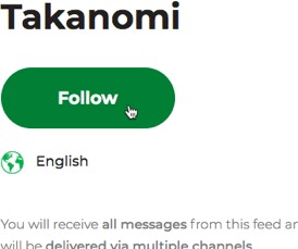 にログインしているユーザー follow.it ただ、単一のフォローボタンを参照してください