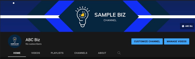 Check how your YouTube Channel looks, including the business information it displays