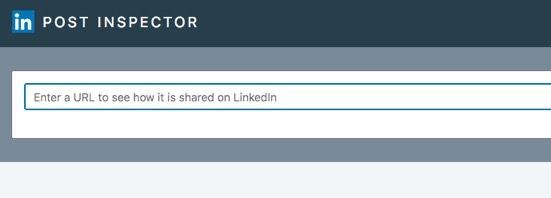 LinkedIn's Post Inspector