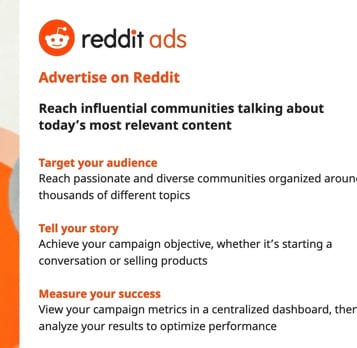Advertise on Reddit
