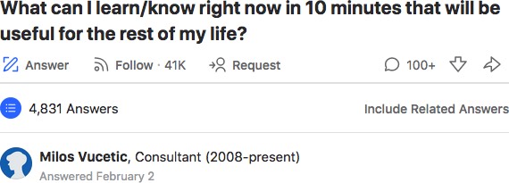 Popular questions on Quora