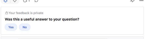 Quora feedback box