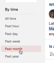 Use Quora’s time filters for more recent results