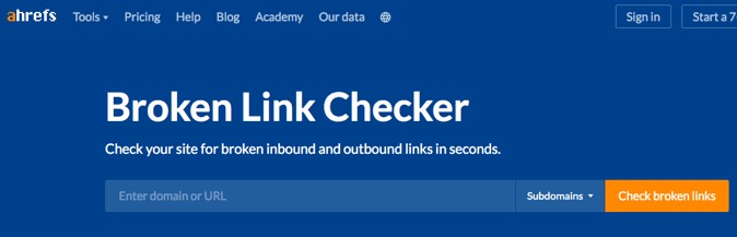 Website Link Checker URL Validator: Site24x7 Tools