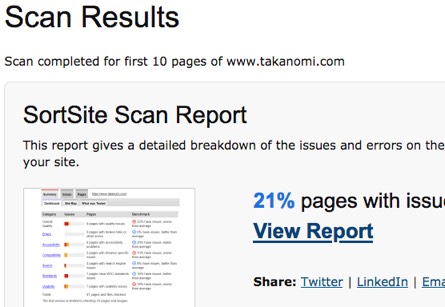 PowerMapper scan report